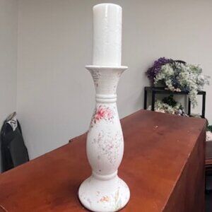 wooden candle pillar